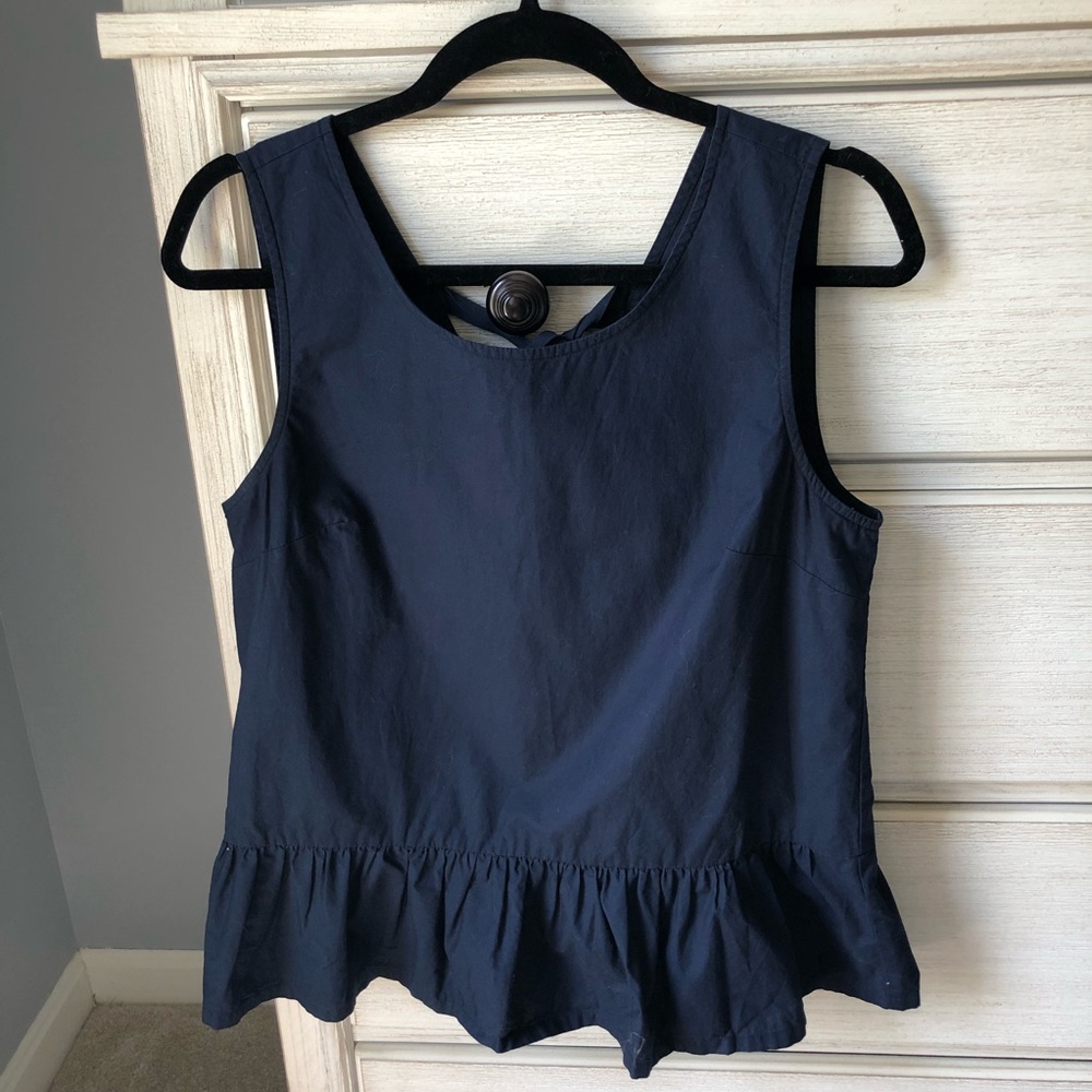 J. Crew peplum tank 💙